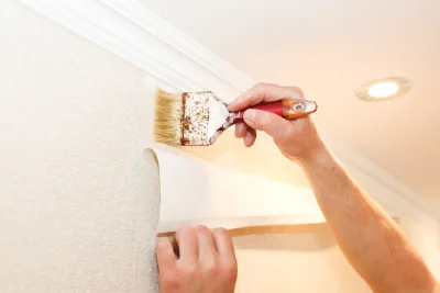 Pose de papier peint à Doudrac — revêtements muraux et toiles de verre